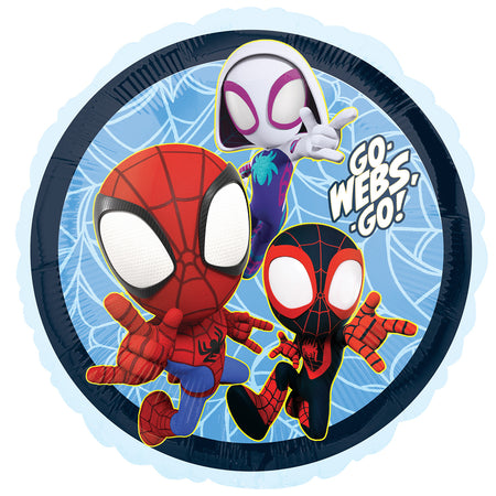Spidey And His Amazing Friends Round Foil Balloon - 18