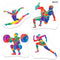 Summer Sports Card Cutout Decorations - Double Sided - Pack of 4
