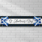 St. Andrew’s Day banner on a white brick wall