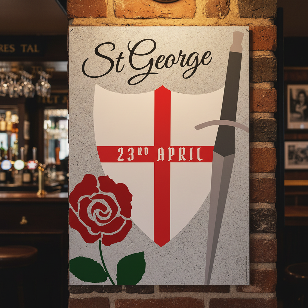 St George's Day A3 Poster | 23rd April Decoration | Party Packs
