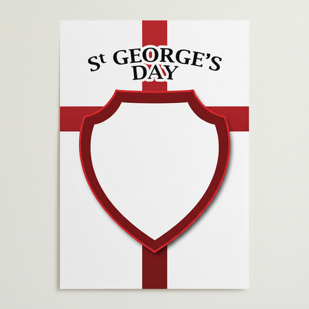 St George's Day Poster on Wall