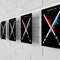 Star Wars Bunting - Close Up Angled Single Row on Wall