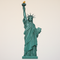Statue of Liberty Cardboard Cutout on Wall Background