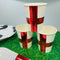 England St George's Cross Cups - 266ml - Pack of 10