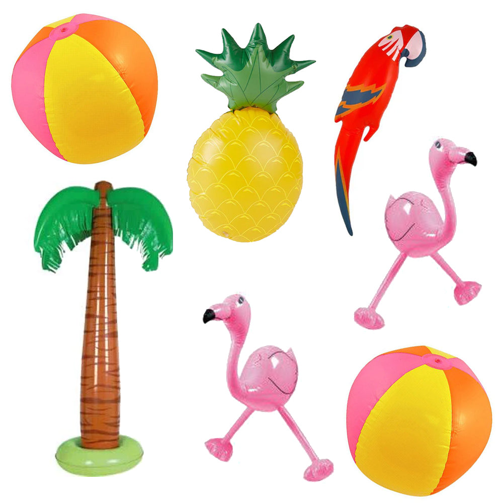 Tropical Summer Inflatables - Pack of 7