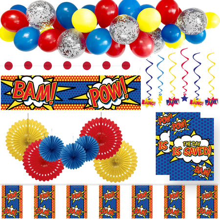 Superhero Decoration Party Pack