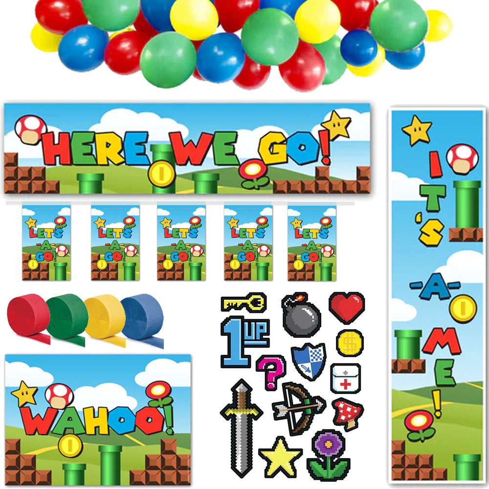 Super Plumber Bros Decoration Party Pack