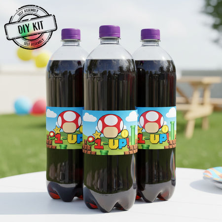 Super Plumber Bros Bottle Labels - Sheet of 4