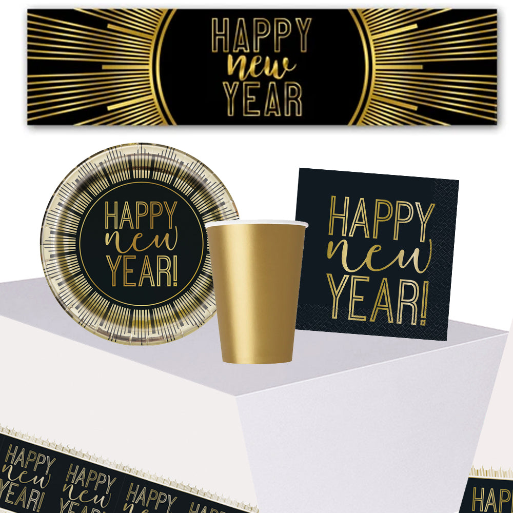 Happy New Year Tableware Pack With FREE Banner
