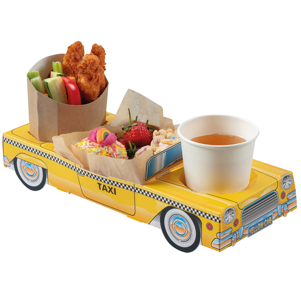 Yellow Taxi Cab Combi Food Box - 29.5cm - Each