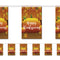 Thanksgiving Pumpkin Small Flag Interior Bunting - 2.4m