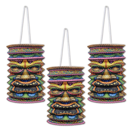 Tropical Tiki Paper Hanging Lanterns - 9