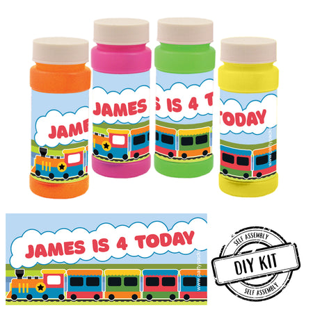 Personalised Train Bubbles - Pack of 8