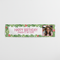 Tropical Birthday Banner White Wall