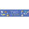 TWO The Moon Paper Banner Decoration - 1.2m