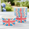 British Union Jack Ice Cream Bowls - Pack of 8
