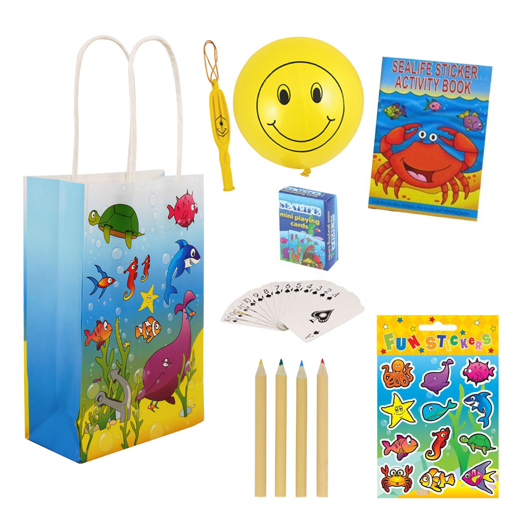 Under The Sea Plastic Free Party Bag Kit with Contents - Each