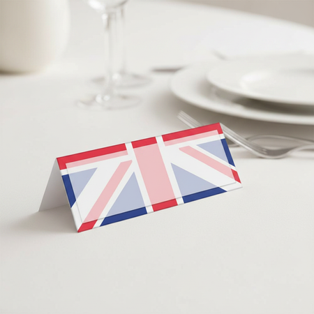 Union Jack Placecard in Table Setting