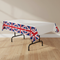 Union Jack Tablecloth with Wall and Floor Background