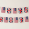British and American Flags Flag Indoor Bunting - 2.4m
