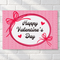 Valentine’s Day poster close up on a white brick wall with soft light and shade, in square format