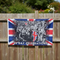 VE Day Flag on Fence