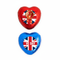 VE Day Heart Chocolates Overhead Shot