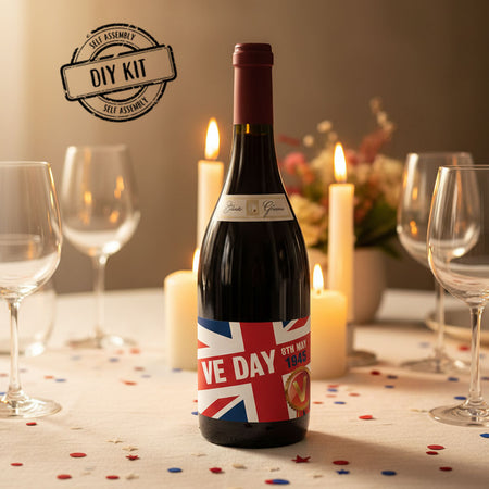 VE Day Drinks Bottle Labels - Sheet of 4