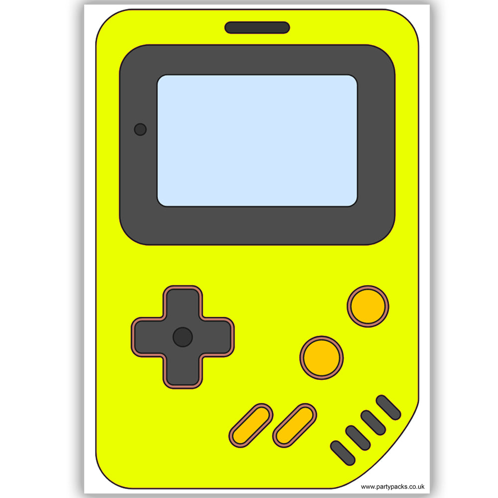 Personalised 1990s Retro Video Game Handset Poster - A3