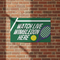 Watch Live Wimbledon Here Poster on Red Brick Wall