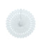 White Hanging Paper Fan Decoration - 40.6cm