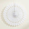 White Hanging Paper Fan Decoration - 40.6cm