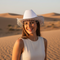 White Cowboy Hat with Diamante Fringe