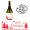 Wonderful Christmas Personalised Mini Champagne Bubbles - Pack of 16