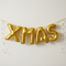 XMAS Gold Letter Balloons as Bunting