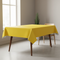 Yellow Tablecloth on Wooden Table Home Setting