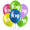 100th Birthday Latex Balloons 12