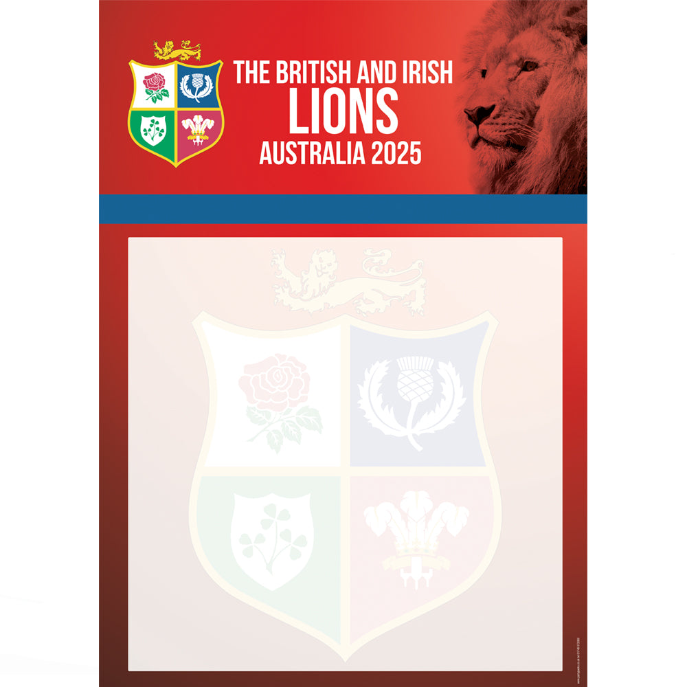 Lions Rugby Australia 2025 Tour Event Poster A3 Party Packs lions-rugby-australia-2025-tour-event-poster-a3-party-packs
