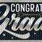 Stars & Caps Graduation Foil Fringe Banner - 12 ft