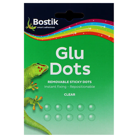Bostik Glu Dots Removable Clear Sticky Dots - Pack of 64