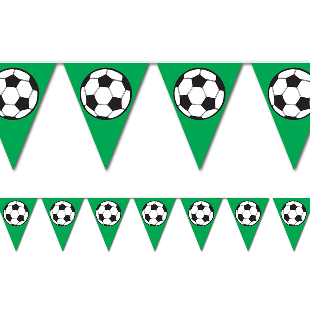 Soccer Ball  'All Weather' Bunting - 3.7m (12') - 12 flags