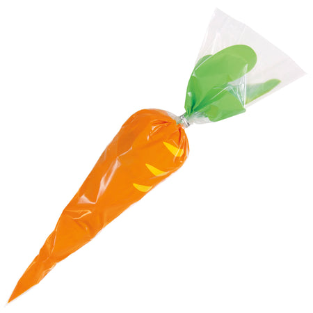 Carrot Cone Cellophane Bags - Pack of 20