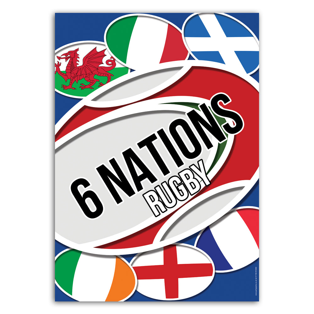 Six Flags Rugby 6 Nations Rugby Party Supplies & Decorations | Party Packs