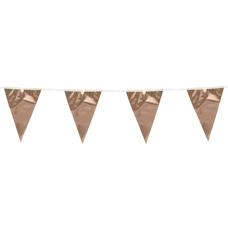 Rose Gold Mini Foil Bunting - 3m