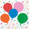 Colourful Balloons Birthday Napkins - Pack of 16