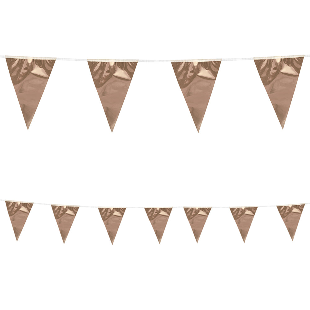 Metallic Rose Gold Bunting - 10m