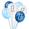 Birthday Glitz Blue 13th Pearlised Latex Balloons - Pack of 6
