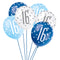 Birthday Glitz Blue 16th Pearlised Latex Balloons - Pack of 6