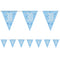 Birthday Glitz Blue 30th Flag Bunting - 2.7m