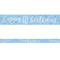 Birthday Glitz Blue Happy 40th Birthday Foil Banner - 2.7m